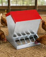 Mangeoire à volaille en acier galvanisé de qualité, résistante à la corrosion, pour poulets, dispositif pour poulailler, facile à utiliser et efficace