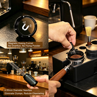 Kit Completo di Accessori per Espresso Soton, 7 Pezzi, Set Professionale con Pressino per Caffè e Organizzatore per Barista