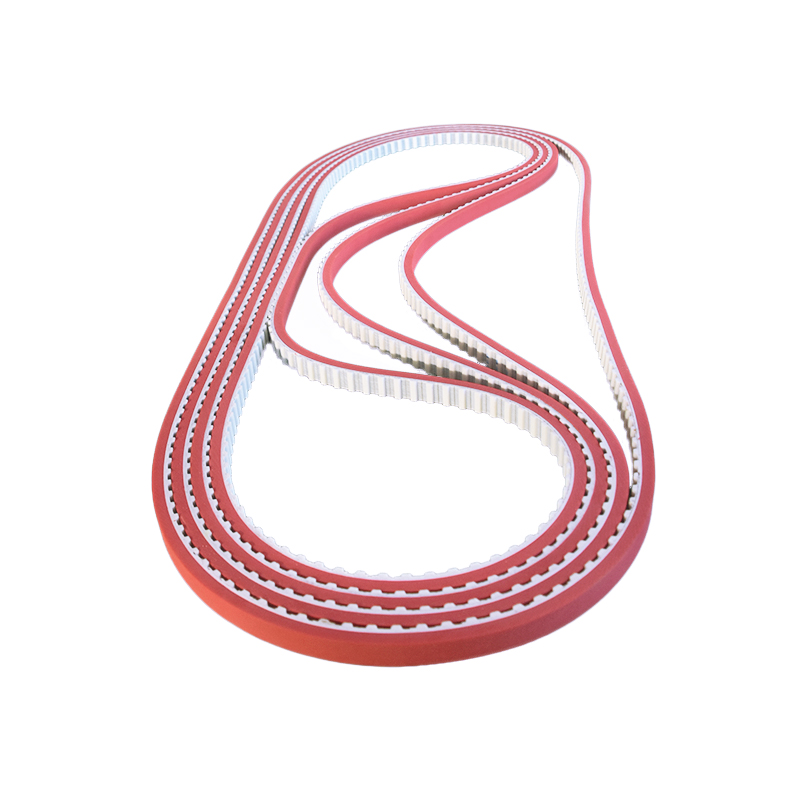 Ремень ГРМ T10 T5 L H 5M 8M, профессиональный белый шнур из искусственной стали с красным резиновым покрытием, для этикетирования упаковочной промышленности