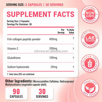 Capsules de L-Glutathion 1000mg, 100% blanchiment de la peau, collagène, vitamine C, comprimés de collagène