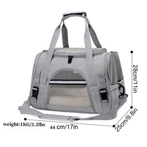 Oxford Cloth Travel Pet Carrier <strong>Bag</strong> Collapsible <strong>Cat</strong> Carrier <strong>Bag</strong> - Product Image 2