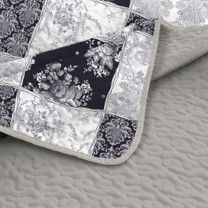 100% Polyester <strong>Patchwork</strong> Pattern 3pcs Bedspread Set Printed Quilt for Queen/King Size - Product Image 4