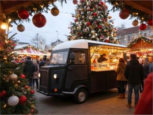 Remolque de Comida Eléctrico Retro Personalizado Citroën con Freidora Eléctrica Comercial para Churros <span class=keywords><strong>en</strong></span> la Ciudad <span class=keywords><strong>Vieja</strong></span> - Product Image 1