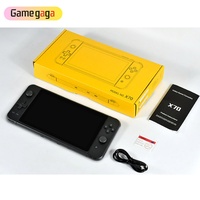 Console de jeu portable rétro X70, grand écran HD de 7 pouces, batterie 3500 mAh, carte TF 64 Go intégrée, 10 émulateurs, jeux classiques