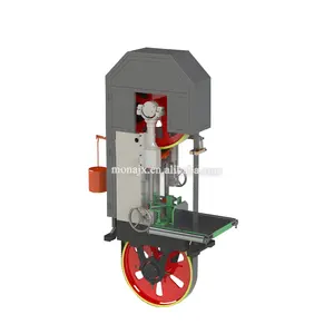 Tipo de sierra de cinta y uso de carpintería corte de madera maciza sierra de cinta vertical precio de la máquina