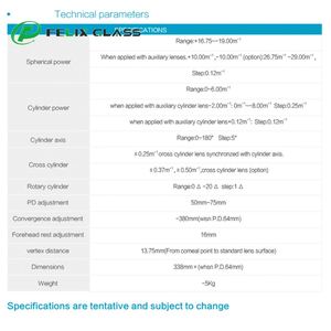 ST-100 High Quality Portable Digital Manual Phoropter <b>Vision</b> Optometry Equipment Optical Glass CE Certified Optics Instruments - Product Image 2