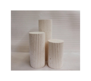 หินธรรมชาติฐานกลมหินปูนสีเบจหินหินธรรมชาติ - Product Image 1