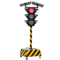 Videme Kinderwagen-Montierte Kommunikations-Warnleuchte LED Temporäre Notfall-Signalleuchte Solarbetrieben DC12 15W Tragbar