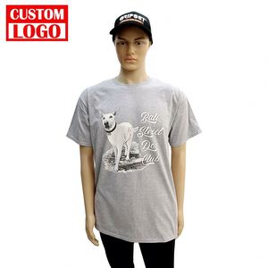 100% coton 180gsm mélange tailles coton respirant t-shirts unis pour hommes - Product Image 5