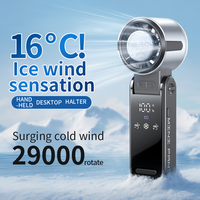 Ventilateur portable pliable à semi-conducteurs, haute vitesse, rechargeable par USB, pour extérieur et usage domestique, OEM