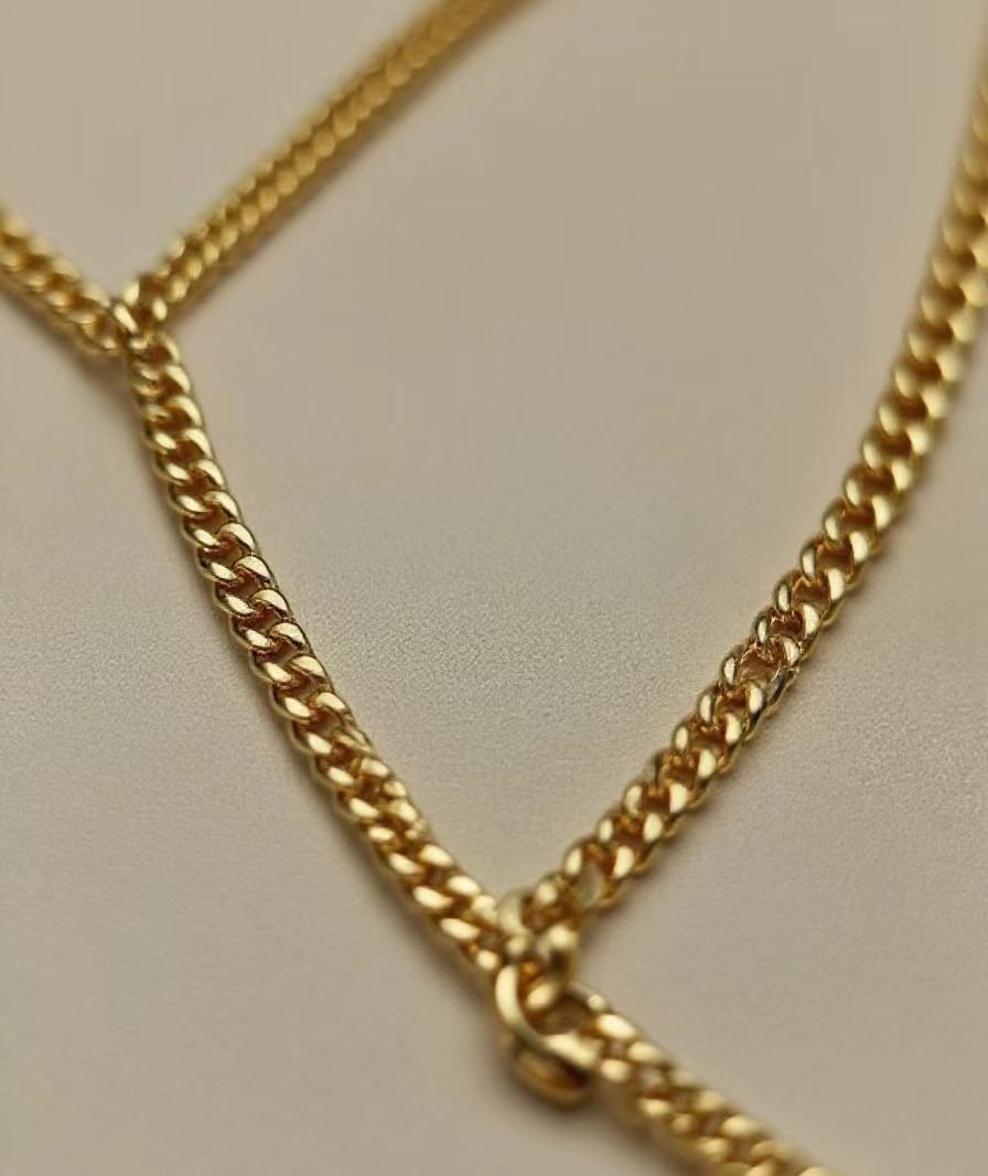 real 18k gold men chain