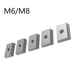 Curseur T-track pour outil de travail du bois Table de fraisage M6/M8 curseur T-Track en alliage d'aluminium T fente écrou pièces de rechange - Product Image 3
