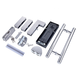 Charnière de <span class=keywords><strong>porte</strong></span> en verre hydraulique à double cylindre en alliage d'aluminium moderne à vitesse réglable de haute qualité, capacité 120 kg - Product Image 2