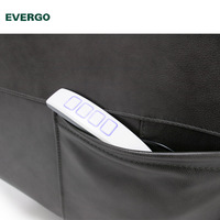 Fauteuil inclinable électrique moderne pour adultes et personnes âgées, entièrement en cuir, avec repose-pieds extensible et télécommande filaire