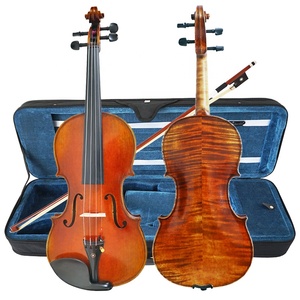 Sinorusik tay sơn dầu kết thúc đẹp ngọn lửa Maple đỏ nâu chuyên nghiệp rắn Violin trang phục gỗ mun bộ phận nhạc cụ dây - Product Image 1