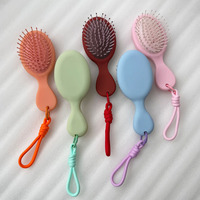 Brosse à cheveux de voyage compacte en nylon, électrique, mini/sèche, pour hommes/femmes, pour la plupart des types de cheveux