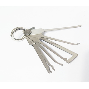 New Arrival Mini Pocket <span class=keywords><strong>Lock</strong></span> <span class=keywords><strong>Pick</strong></span> 7 cái với 1 cái tesnsion công cụ thép không gỉ DIY nhỏ dễ dàng mang theo lockpick thợ khoá công cụ - Product Image 2
