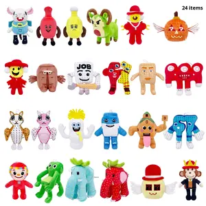 Peluche Super Morbido con 24 Simpatici Design per Giovani - Disegni di Drago Caneolli ed <span class=keywords><strong>Elefante</strong></span> Fragola, Altezza 20-30cm - Product Image 2
