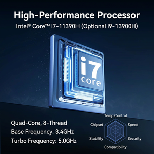 แล็ปท็อป AICSHTER รุ่นทนทาน ขนาด 14 นิ้ว สำหรับควบคุมโดรนภาคพื้นดิน พร้อมด้วย Intel Core I7-11390H และ GPU 4GB โน้ตบุ๊กอุตสาหกรรม - Product Image 2