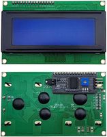 Módulo de Pantalla LCD 2004A 20x4 Caracteres, Retroiluminación Azul, DC 5V, con Placa Adaptadora de Interfaz IIC/I2C
