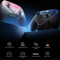 Manette de jeu sans fil GameSir T4N Super Nova Pro pour PC avec connectivité Bluetooth, joysticks à effet Hall, gâchettes analogiques et moteur de vibration