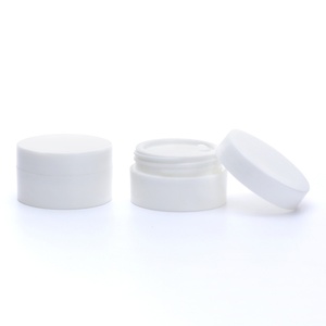 Vente en gros de pots cosmétiques ronds blancs personnalisés en plastique avec couvercle à vis, vides, pour crème corporelle, crème de jour, crème de nuit - Product Image 5