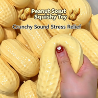 Jouet Squishy Arachide Fait Main à Rebond Lent, Bloc de Construction, Remplissage de Boîte Mystère, Sensation de Poids Lourd, Balle à Presser pour la Vente en Gros