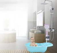Douche murale pour enfants, design moderne, à sortie d'eau unique, motif panda, écologique, pour hôtels