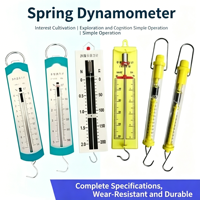 Dynamomètre à ressort, dynamomètre cylindrique, dynamomètre de démonstration, dynamomètre 1N 2.5N 5N 10N, tensiomètre, support de bloc de poulie en métal