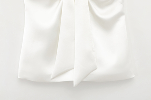 <span class=keywords><strong>Top</strong></span> <span class=keywords><strong>sin</strong></span> <span class=keywords><strong>Tirantes</strong></span> con Lazo Delantero, Color <span class=keywords><strong>Blanco</strong></span>, Informal, a la Moda, para Mujer - Product Image 4