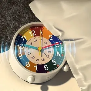 Silenzioso orologio solare per la prima educazione dei bambini Desktop di insegnamento di allarme con la decorazione della camera da letto scrivania motivo di decorazione - Product Image 1