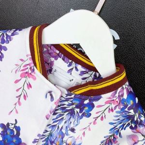 Ropa Infantil de Algodón con Diseño Inspirado en Flores de Glicinia, de Alta Calidad, con Estampado de Logotipo de Marca Famosa Vintage, Moda de Lujo para Niños - Product Image 5