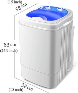 Wholesale <b>Portable</b> Mini Home <b>Washing</b> Drying <b>Machine</b> Luxury Style with Spin Dryer Eco-Friendly Round Made Plastic for Bathroom - Product Image 5