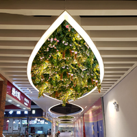 Décoration de plafond en plantes vertes artificielles pour restaurant, hôtel, verdure suspendue, décoration de plafond pour mariage