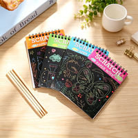 Tableau à gratter magique pour enfants, jouet créatif de dessin à gratter, planche à gratter en bambou, jouet de dessin pour la maternelle