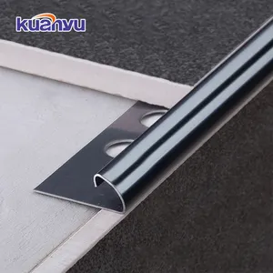 Không gỉ cạnh TRIM Nhà cung cấp cho nhà bếp worktop đá cẩm thạch góc thép không gỉ kim loại vàng gạch TRIM Strip cho truy cập hàng đầu