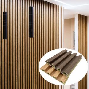 Paneles de Pared de PVC Tonywood, Paneles de Pared WPC, Panel de Pared Interior de Plástico, Madera de Teca Decorativa, Revestimiento de Pared Acanalado - Product Image 1