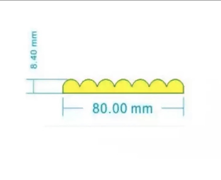 Vagues noires et jaunes-1m