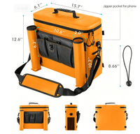 ODM/OEM Glacière portable étanche de 10 litres en matériau PEVA, accessoire pour dossier de siège de kayak, pour kayak, plage et camping