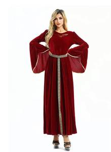 Nuevo Vestido Medieval Renacentista Vintage para Mujer, Estilo Europeo, Campestre, con Mangas Largas y Acampanadas, Disfraz de Halloween 2026 - Product Image 6