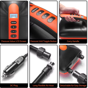 Pompe à air électrique 12V 20PSI pour SUP, gonflage rapide, poignée ergonomique, pour planche à pagaie, 5000mAh, utilisation en voiture - Product Image 4