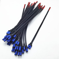 Câble en silicone 10AWG personnalisé de qualité assurée, câble électrique, connecteur EC8, connecteur banane plaqué or