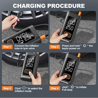 Nouveau démarreur de saut haute puissance rechargeable pour camion/moto avec gonfleur d'air et conception portable