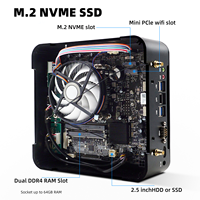Mini PC Hystou M7, nouveau, Windows 11, Core i5, 64 Go DDR4, 256 Go SSD+HDD, graphismes UHD 620, garantie 3 ans, mise en veille automatique, pour la maison et les étudiants