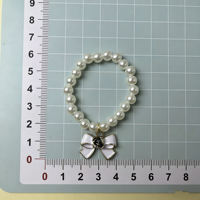Großhandel Herz-Schleife Halskette 17cm Puppen-Anhänger Perlenkette für Labubu Generation 123