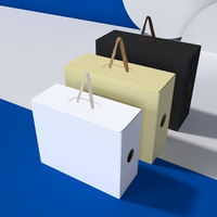 Boîte de rangement carrée en carton ondulé personnalisée à faible MOQ pour sacs à main, vêtements, sous-vêtements et chaussures – Vente en gros