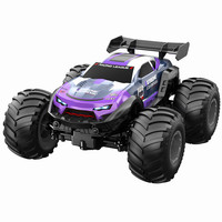 Camion monstre tout-terrain RC 2,4G à l'échelle 1:20, voiture de course télécommandée, jouet électrique à grandes roues pour enfants