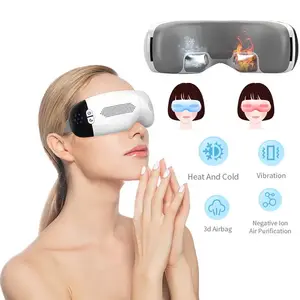 Healthpal-masajeador de ojos inteligente con función de anión, dispositivo de compresión de aire, 7 modos de música, plegable, caliente y frío, 2022