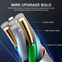 Kabel pengisi daya 45W 2M, untuk S23 5A pengisian cepat USB C ke USB C E chip marker Tipe C kabel tanggal Android