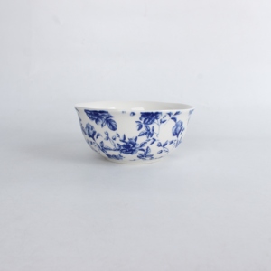 Service de table en <span class=keywords><strong>porcelaine</strong></span> à motif floral Rose de <span class=keywords><strong>Delft</strong></span> bleu et blanc, forme irrégulière - Product Image 5